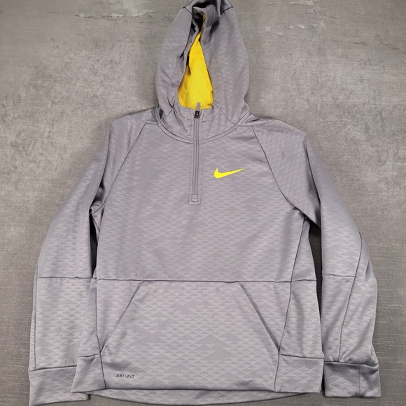 Nike Dri-FIT Pullover Hoodie Sweatshirt Half Zip‎ Athletic Gray XL - Picture 1 of 12